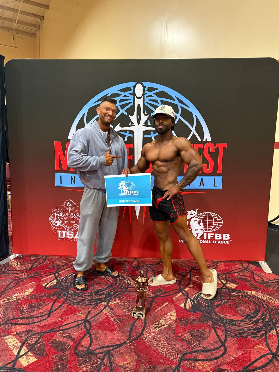 Nate with Hemi client at competition