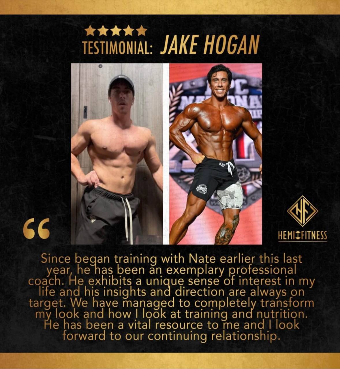 Jake Hogan competition prep — Hemi Fitness